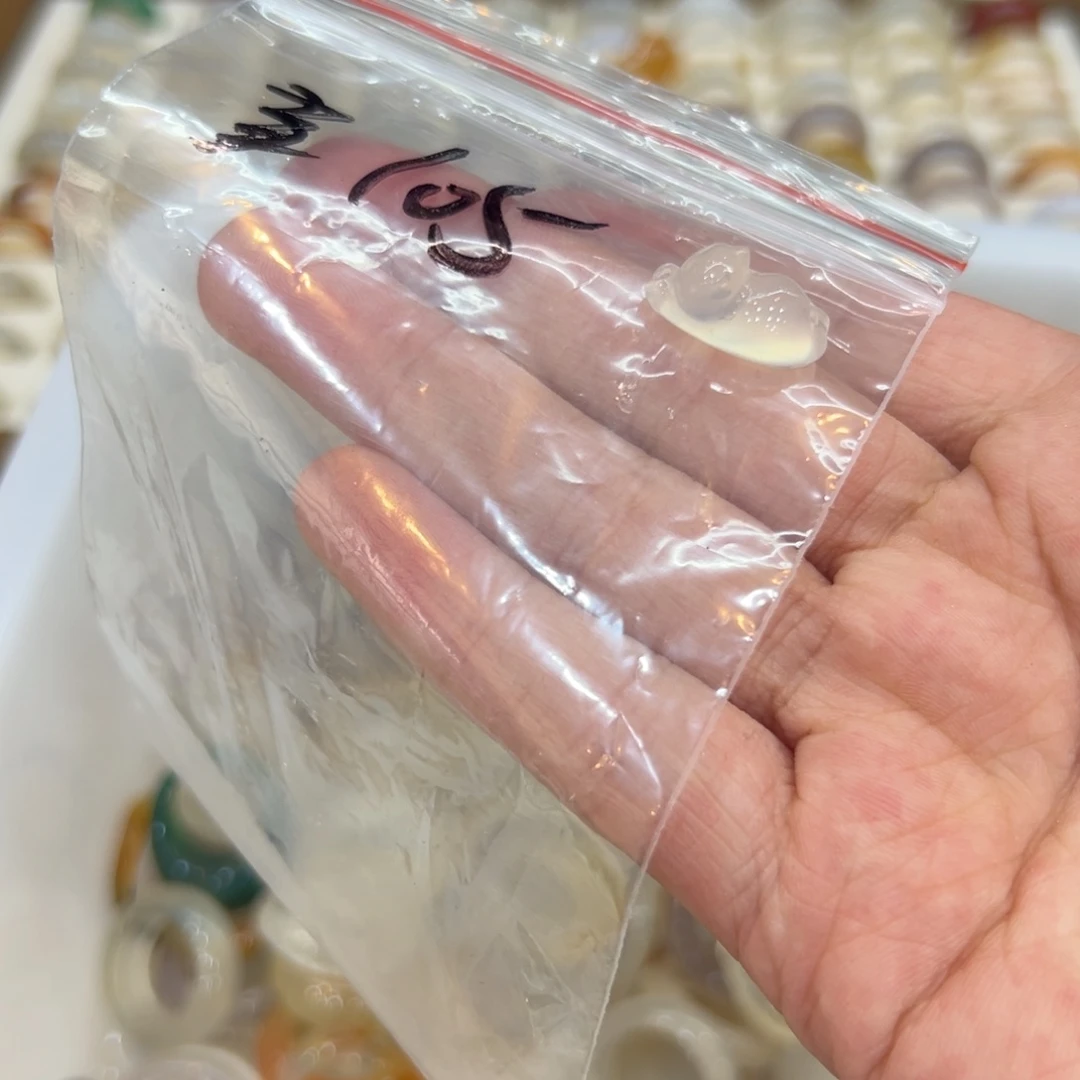 玛瑙/玉髓戒指未镶嵌105猫