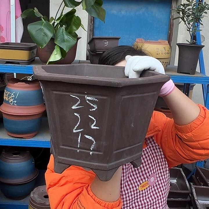 25素面六方花盆花盆花盆花盆