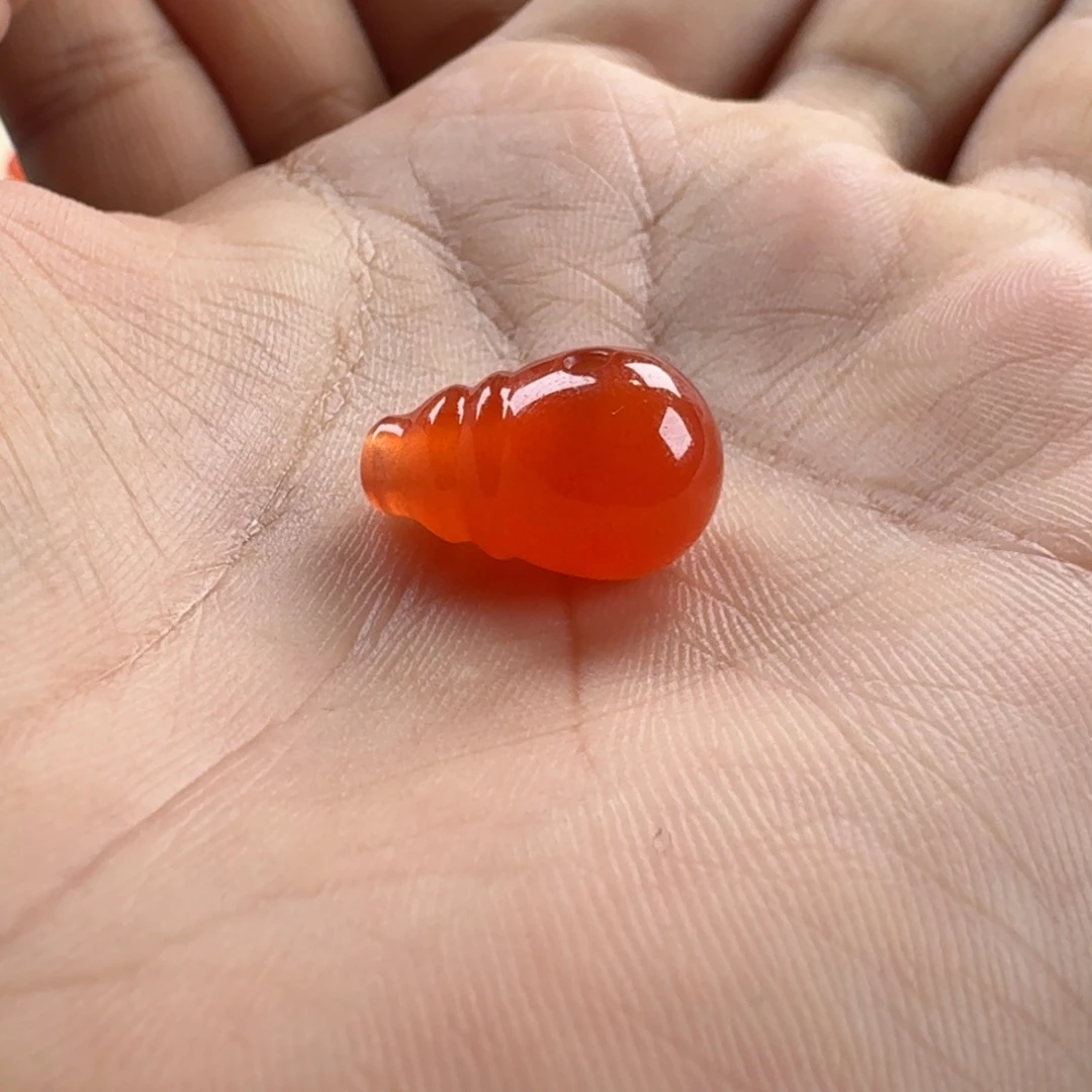 南红玛瑙未镶嵌冰红三通10.4*11.1*17.1