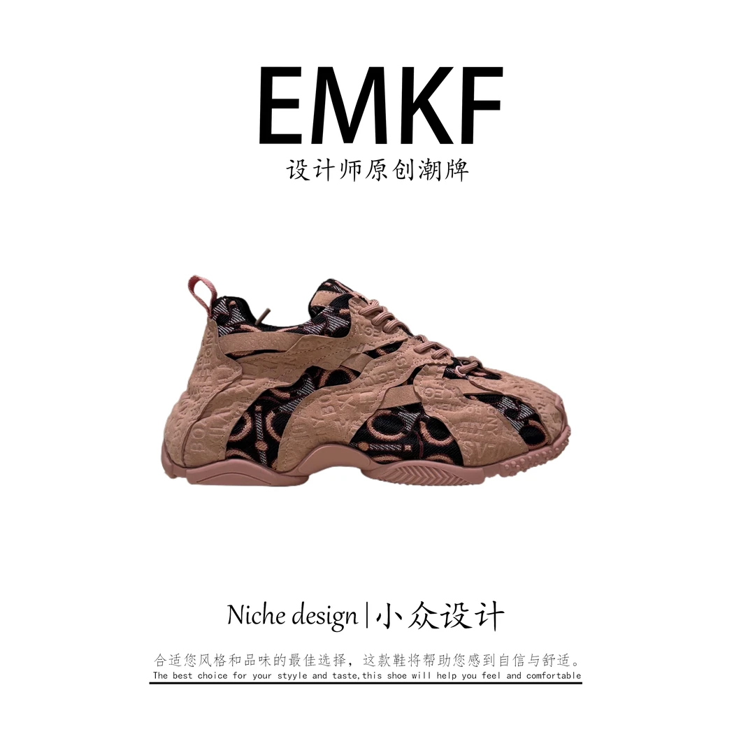 【EMKF】车缝线通用低帮透气轻便鞋老爹鞋运动鞋秋季设计师舒适