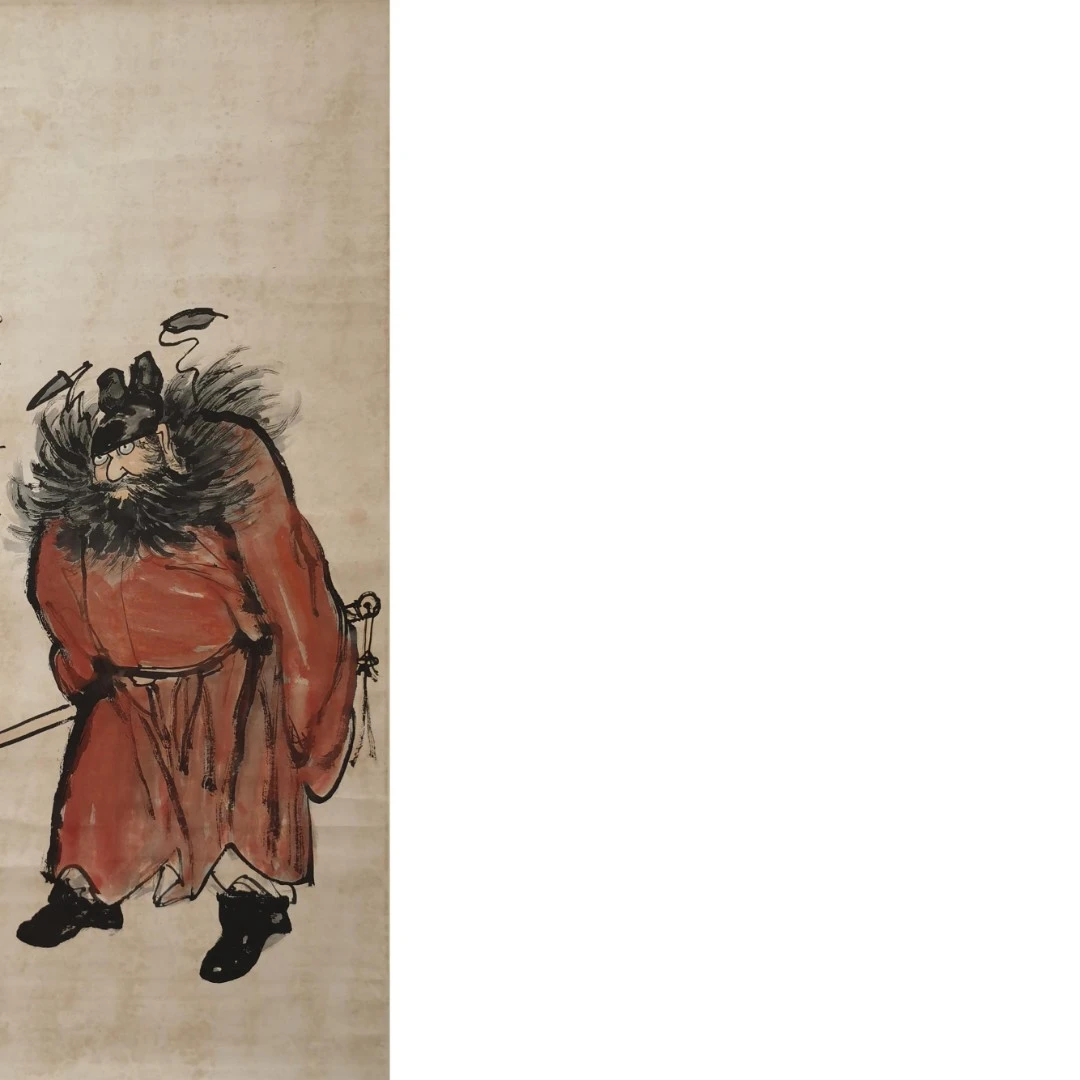 【辽拍】V240119-1-28《人物》（4.7平尺) 纸本立轴 DD9