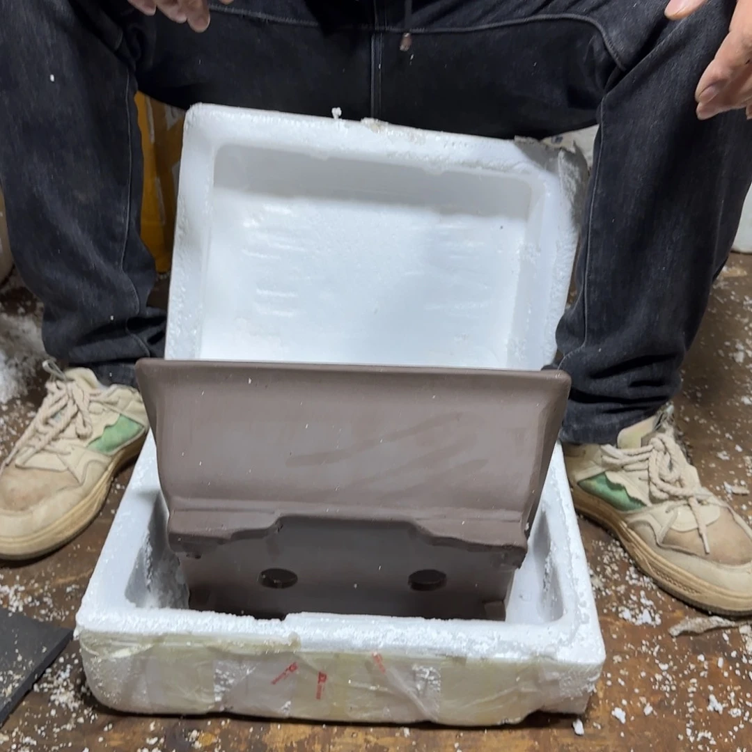 紫砂花盆口径26.18.10口径