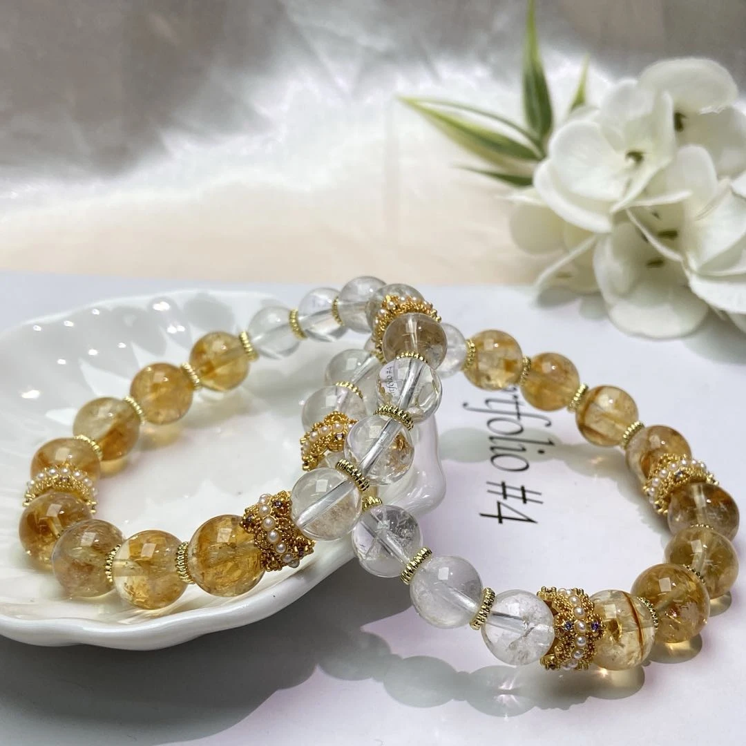 【星浩珠宝】黄塔晶diy手串17-10T92L61【多样性发一件】10mm