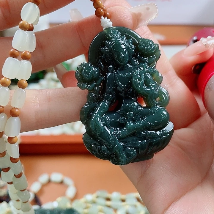 和田玉未镶嵌挂件