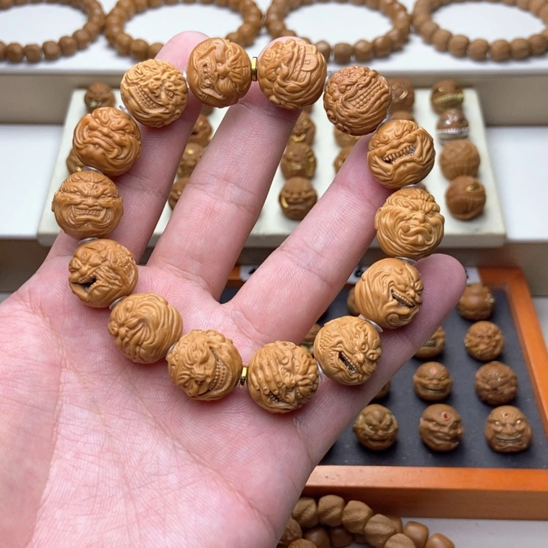 手串文玩核桃稻*人猴头核桃恶僧大满贯14颗