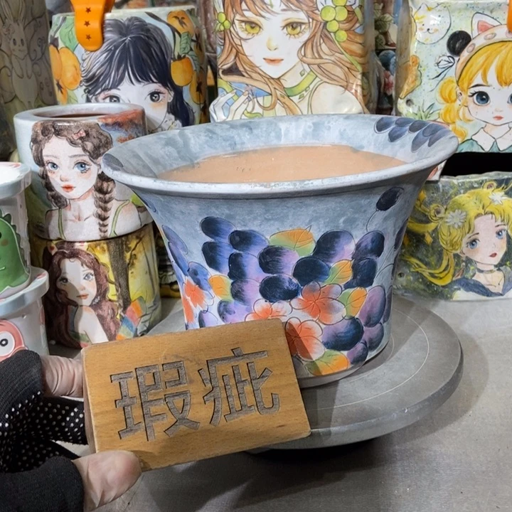 红陶景德镇艺术手绘作品