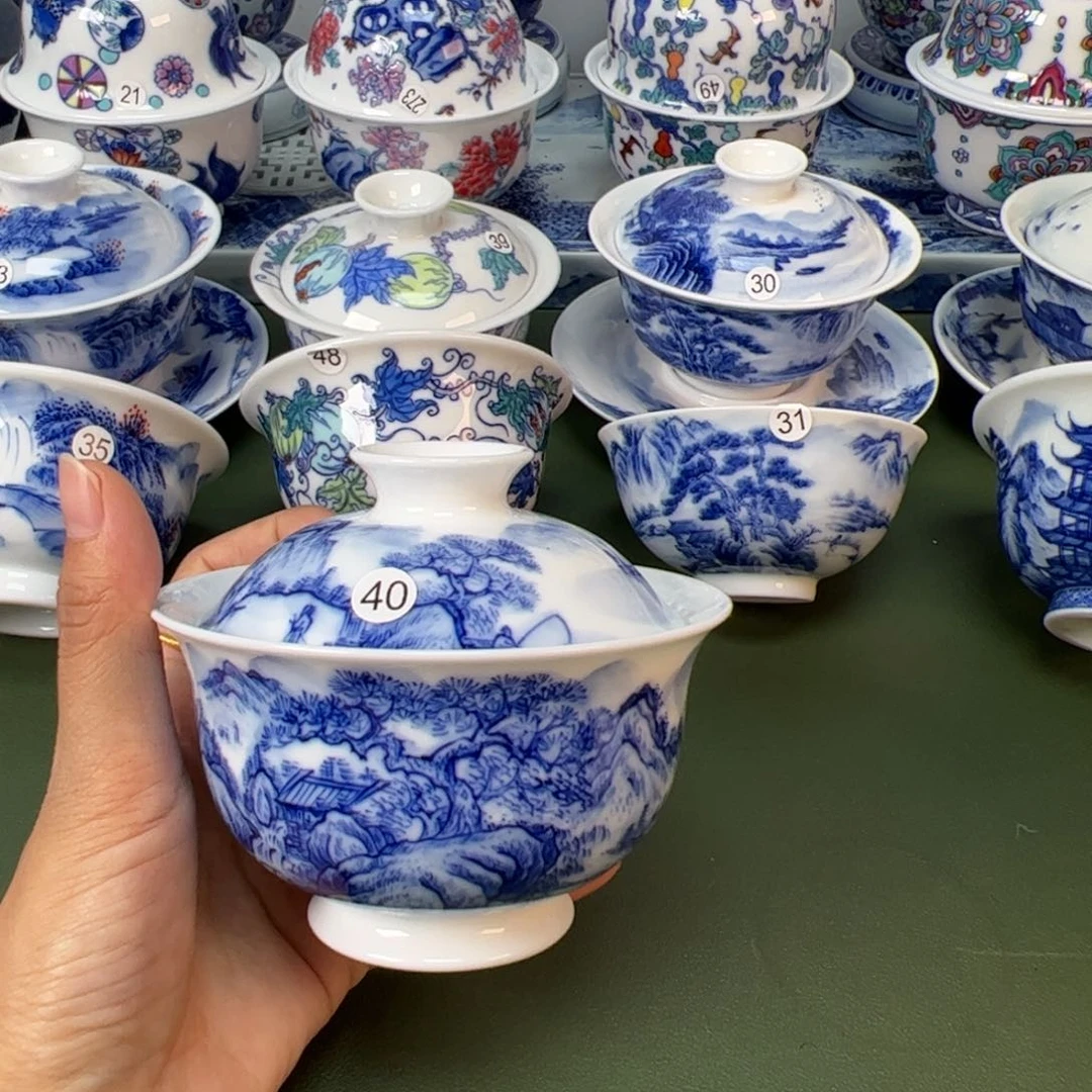 木木景德镇纯手工纯手绘茶具40