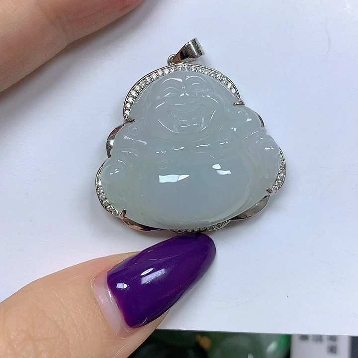 翡翠未镶嵌颈饰挂件