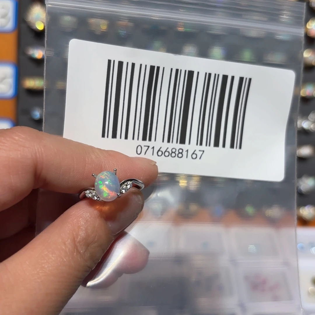 欧泊戒指银S925镶嵌意*思