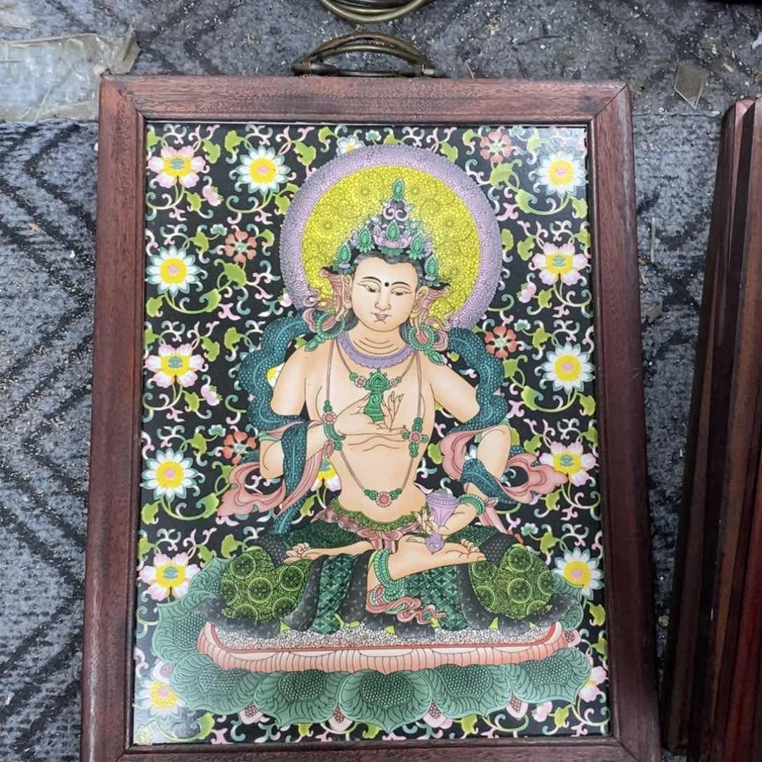 瓷片37*28*1景德镇瓷板画柴窑烧制