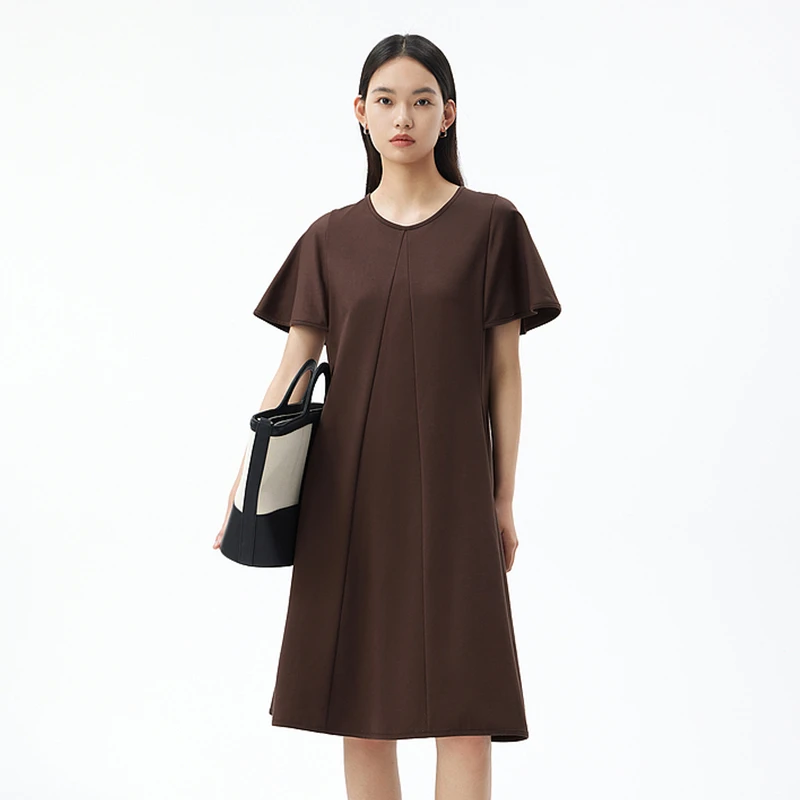 【达人专属】播2023秋季气质简约通勤连衣裙BDQ3LD0598浮生半梦