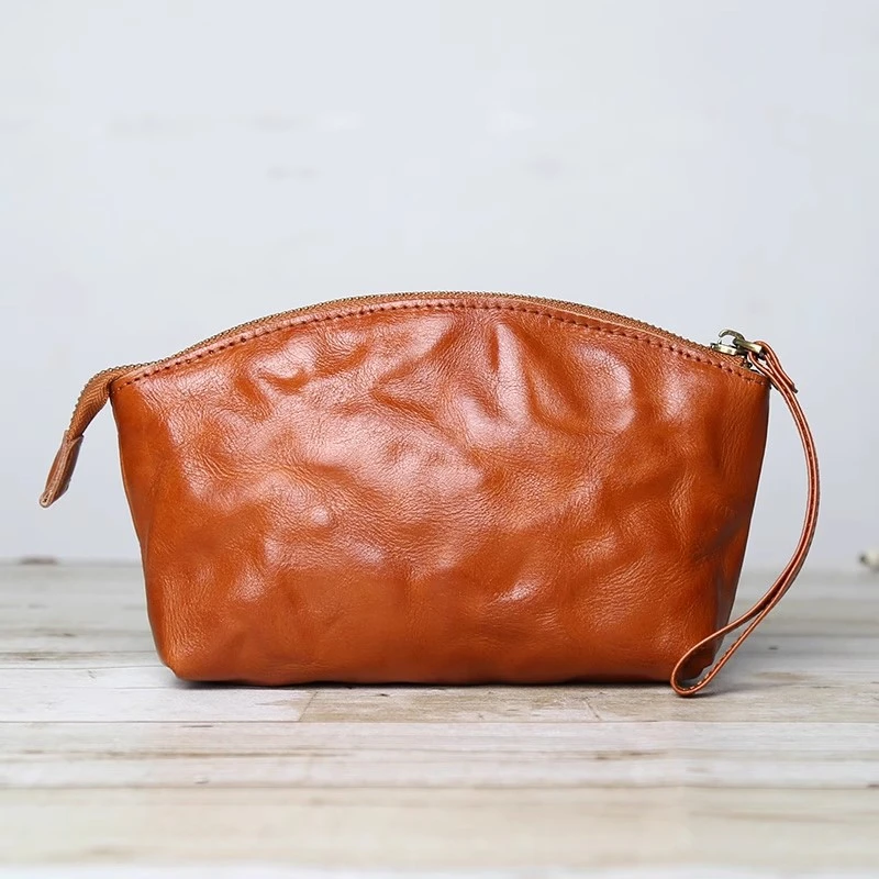 真皮头层牛皮植鞣工艺手机包手拿包玫瑰的故事朱珠同款男女通用