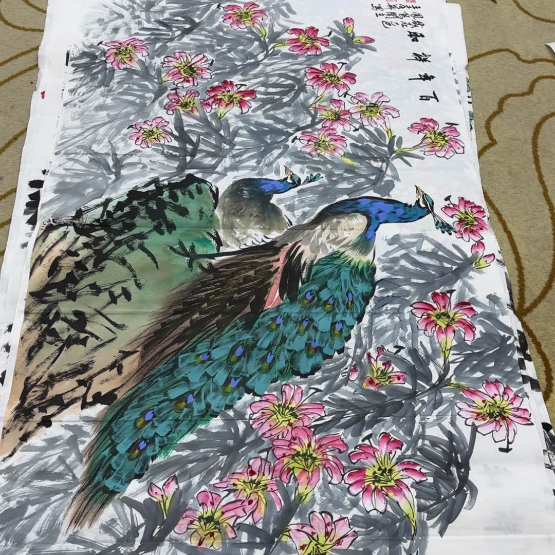 国画王孝华六尺李欣主播