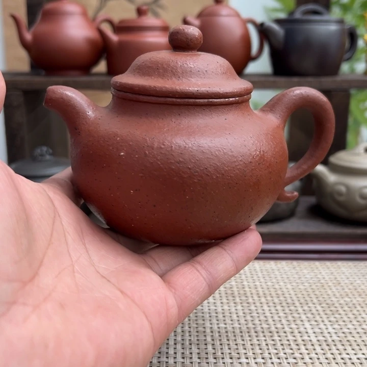 紫砂茶壶宜兴原矿西施半手莲子300CC
