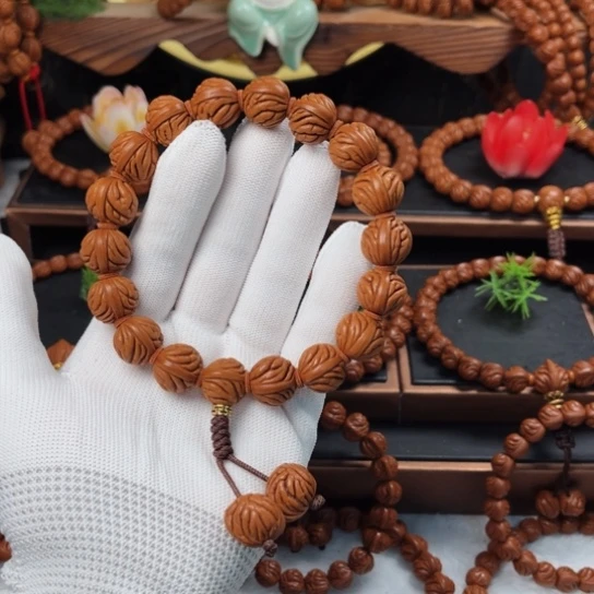 吊坠桃核15柳叶手持