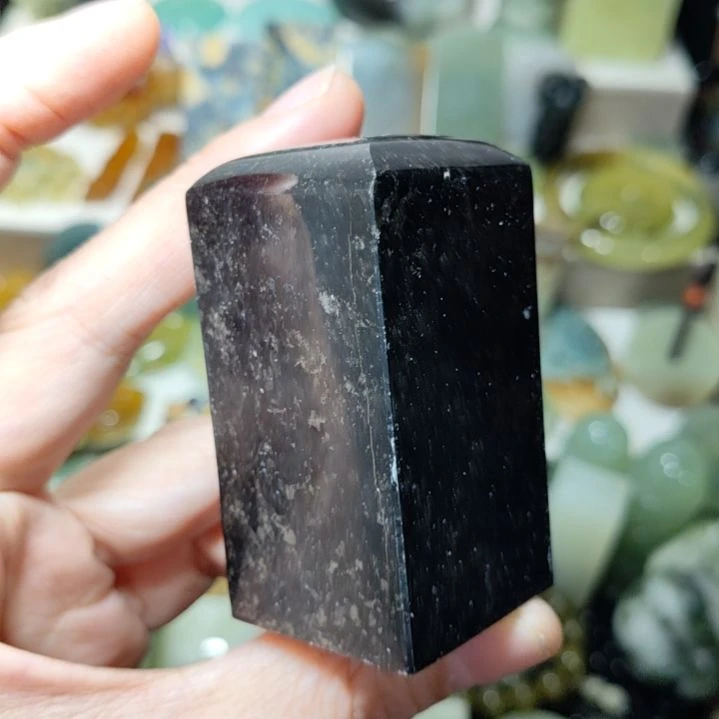 岫玉未镶嵌微瑕印章款式