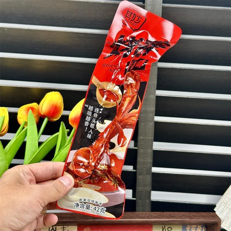 新日期其妙鸡脖整根风干脖烤手撕黑卤味味香辣味零食鸭武汉鸡脖网