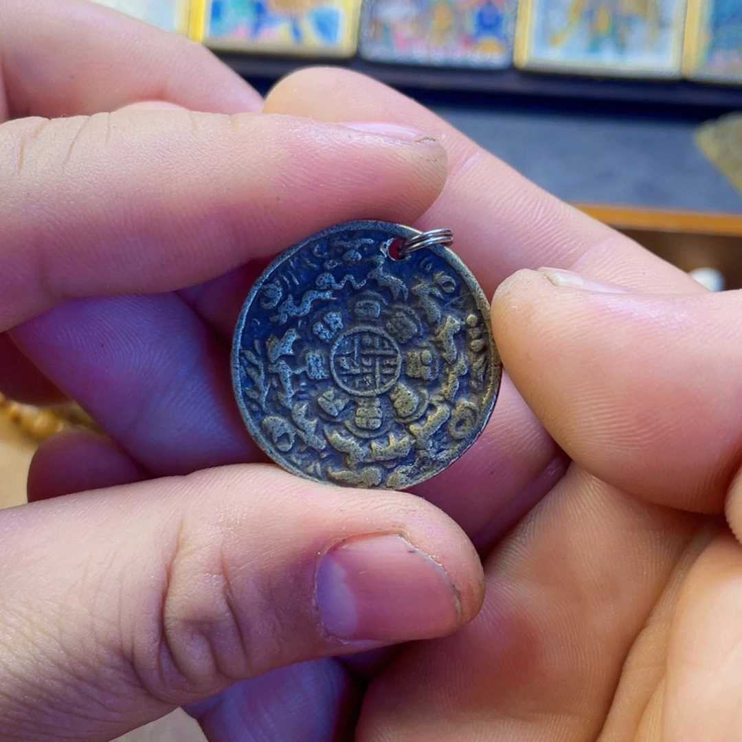 九宫白瓜 小3cm铜制 牌牌