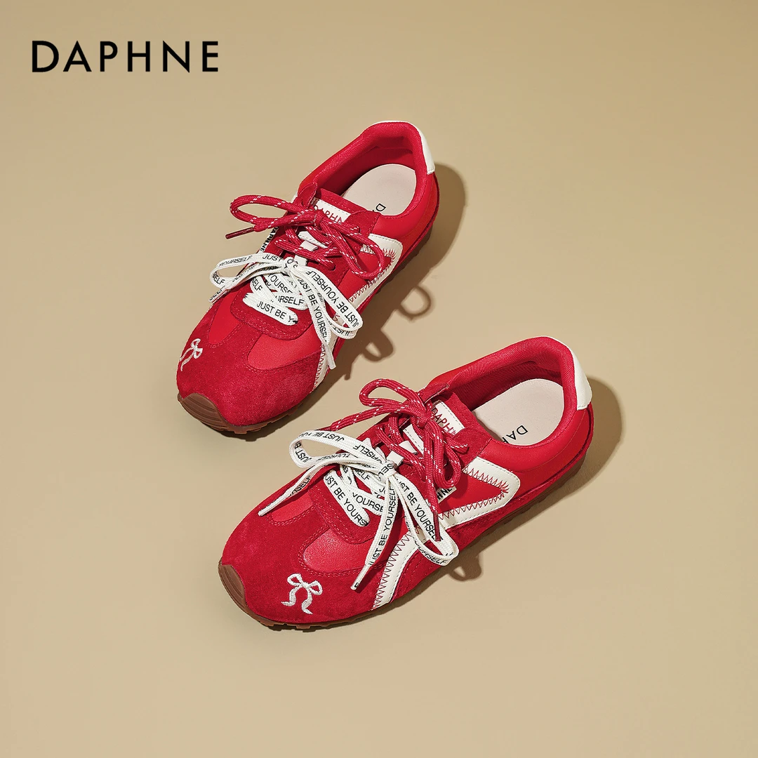 达芙妮德训鞋女2025秋季新款爆款阿甘鞋女鞋软底不累脚运动休闲鞋