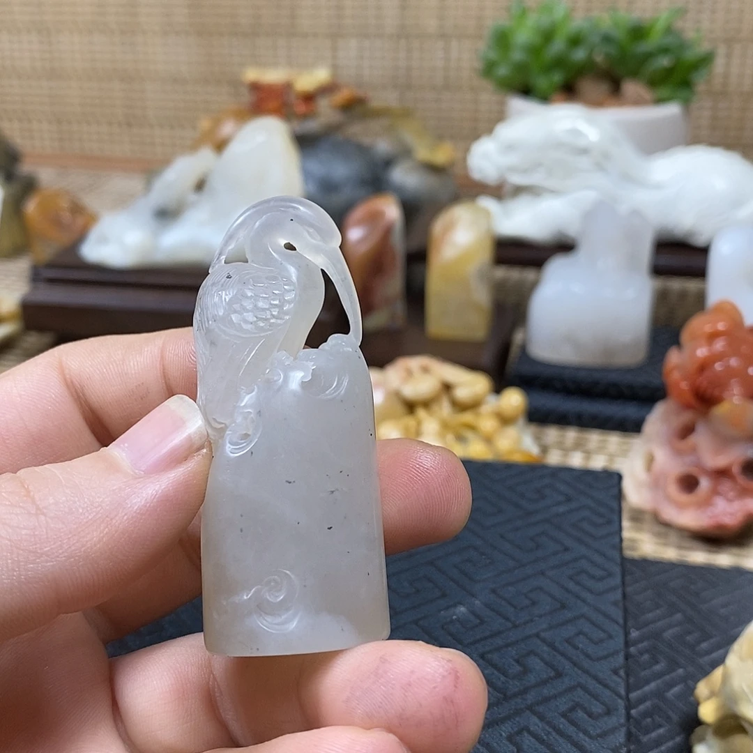 印石寿山石坑头晶