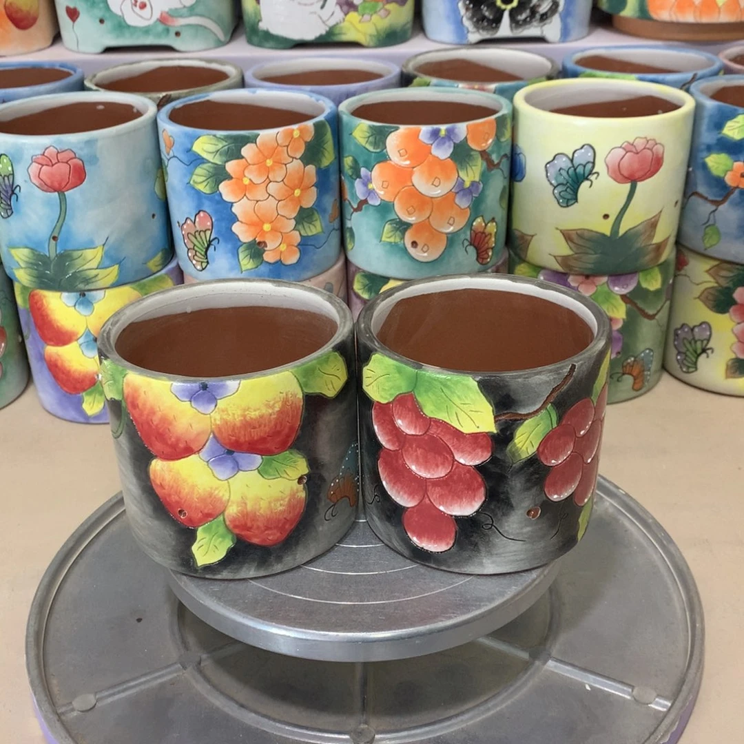 福利花盆，手绘花盆