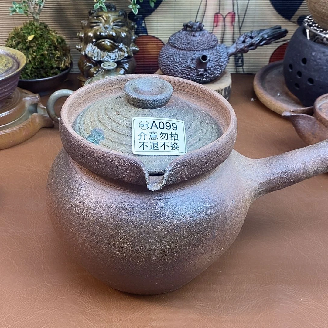 壶柴烧粗陶烤茶罐一物一拍1800左右