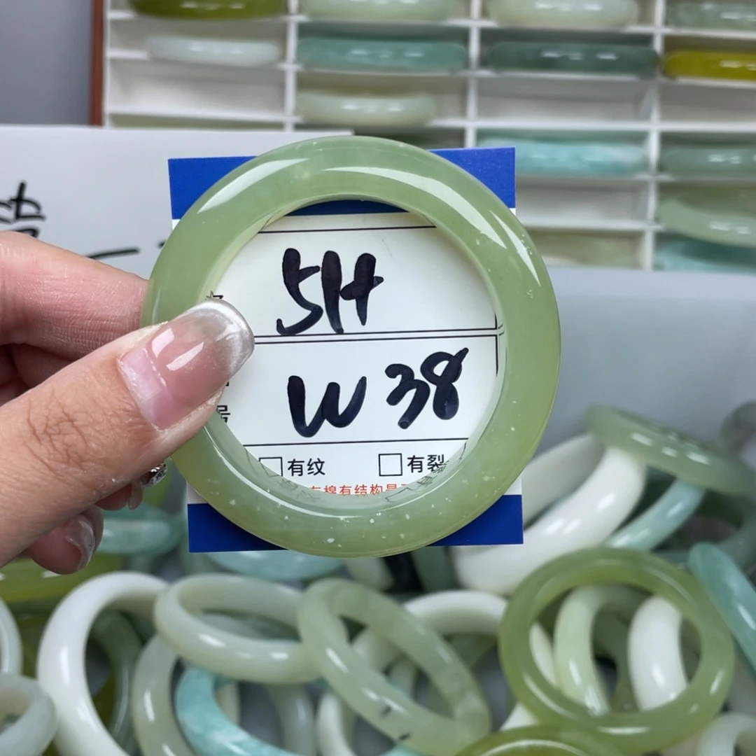 岫玉未镶嵌手镯手镯