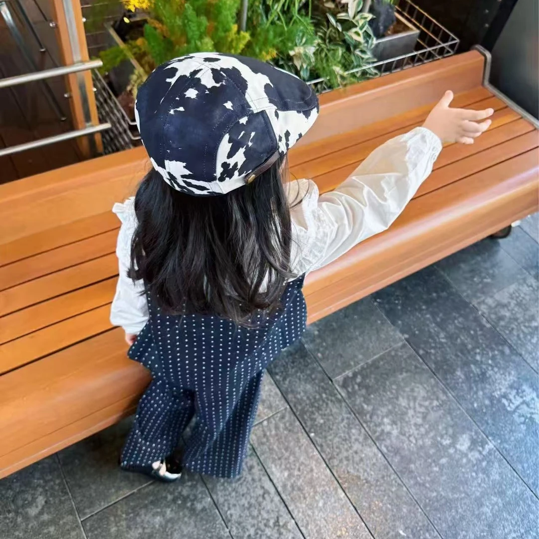 《小思家》2025早秋新款韩版休闲洋气百搭波点背心+休闲裤套装