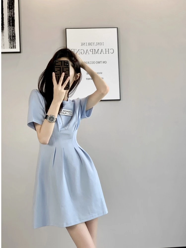 LIRENVIAOSE法式复古休闲风碎花吊带连衣裙女