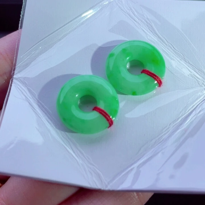 翡翠未镶嵌耳饰耳饰