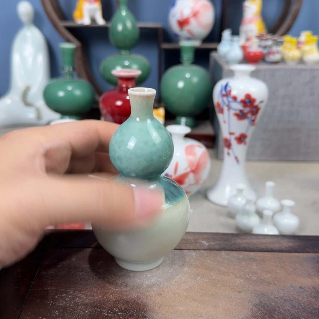 陶瓷手工小花器摆件