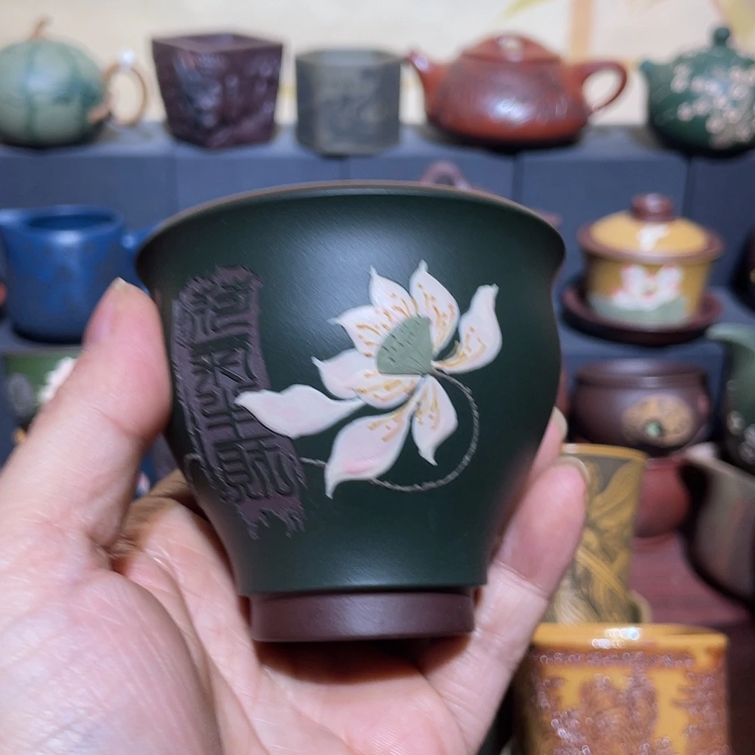 原矿紫砂手工主人杯