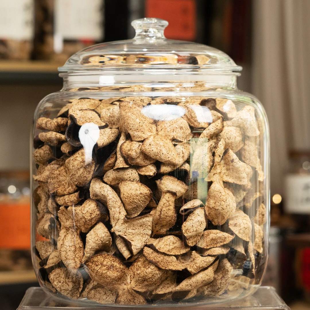 花蜜香丨2017梅江精品大红皮新会全生晒陈皮罐装75g250g500g