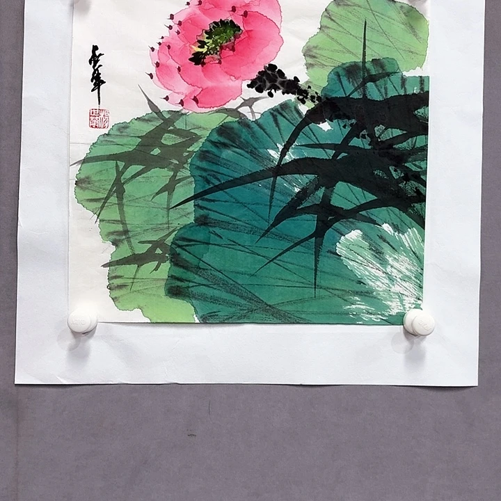 国画亲笔手绘放心去藏