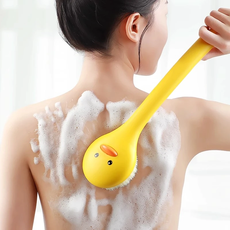 小黄鸭洗澡擦背搓澡刷背洗澡刷搓背后背刷子长柄软毛刷沐浴刷