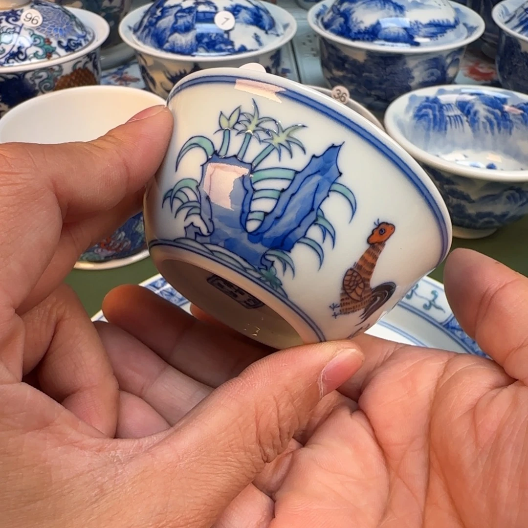 纯手工纯手绘茶具石头89