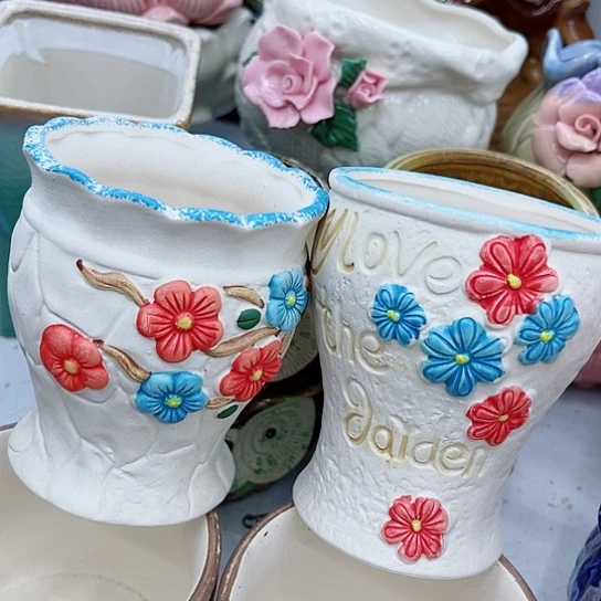 多肉绿植陶瓷花盆9.9包邮