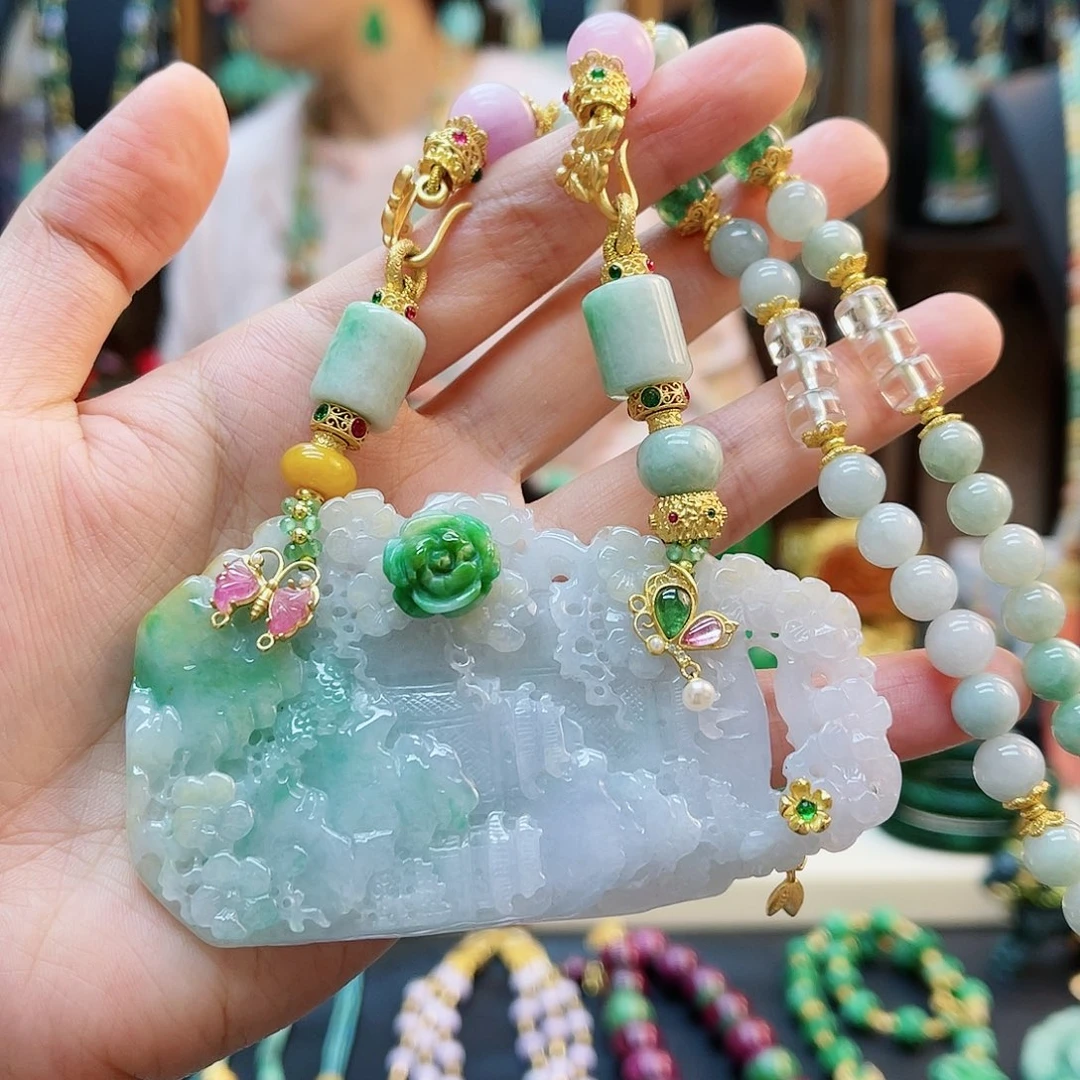 翡翠合金颈饰48小时鉴赏期