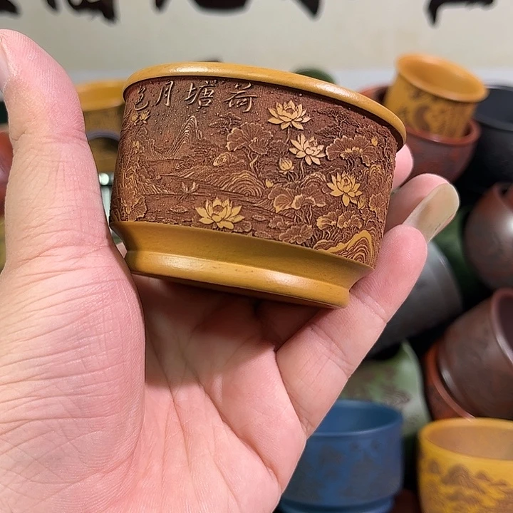 茶杯紫砂全手工紫砂主人杯