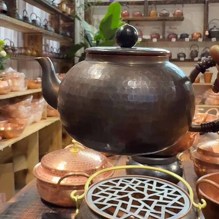 紫铜手工制作泡茶壶