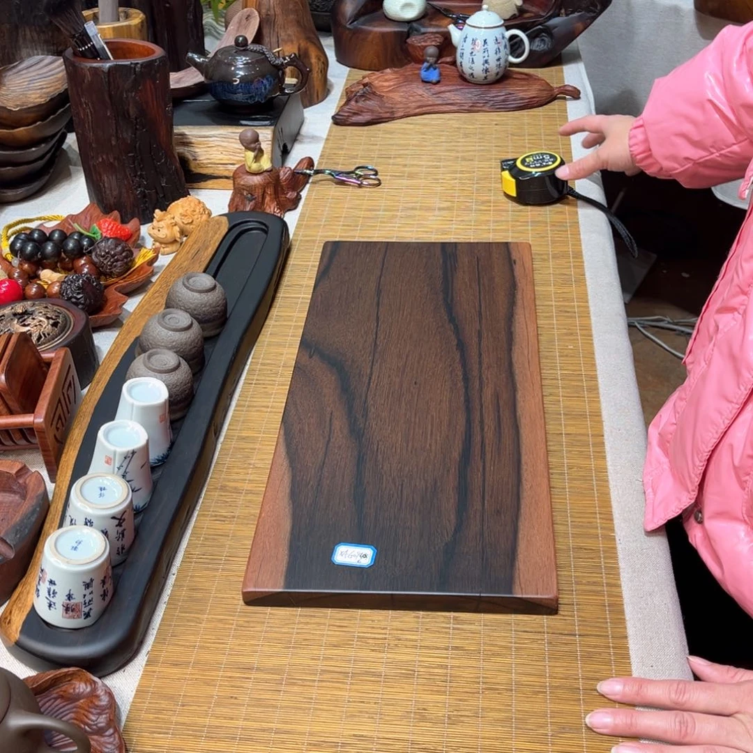 24大叶紫檀干泡茶盘