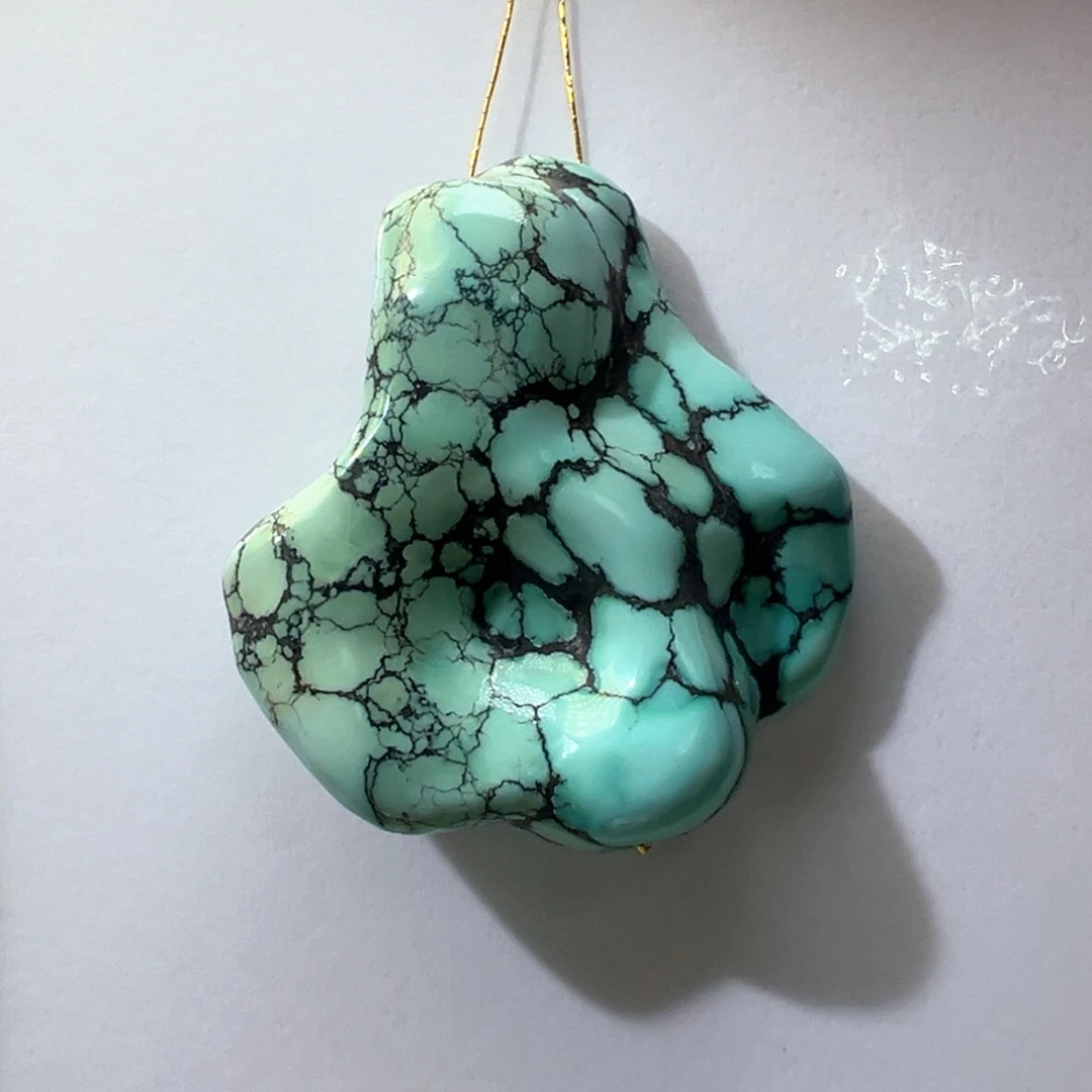 绿松石未镶嵌挂件