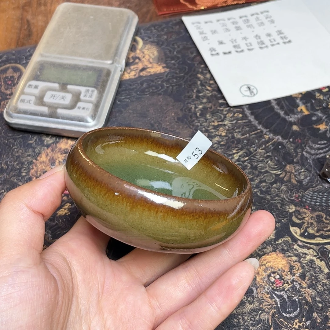 茶盏53 福临号建盏柴烧薄胎微瑕