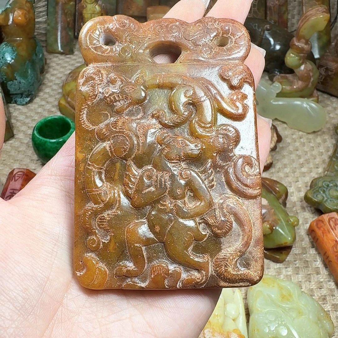 白玉菩提吊坠挂件