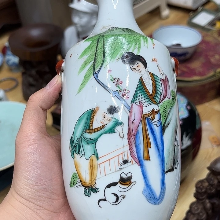 y***l瓷片精美的陶瓷摆件……