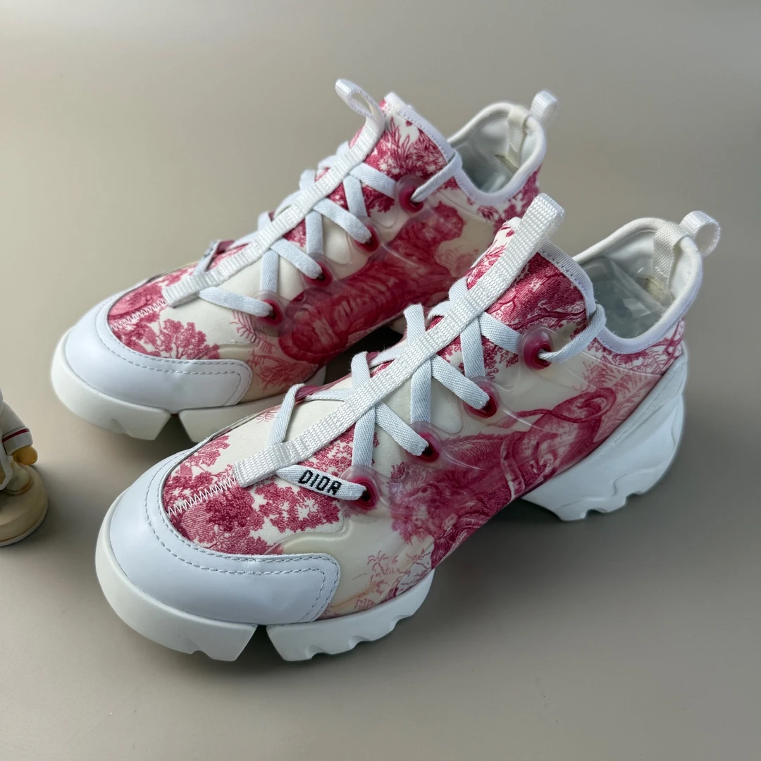 95新 DIOR/迪奥 D-Connect花卉印花老爹鞋 38码 YLP3681
