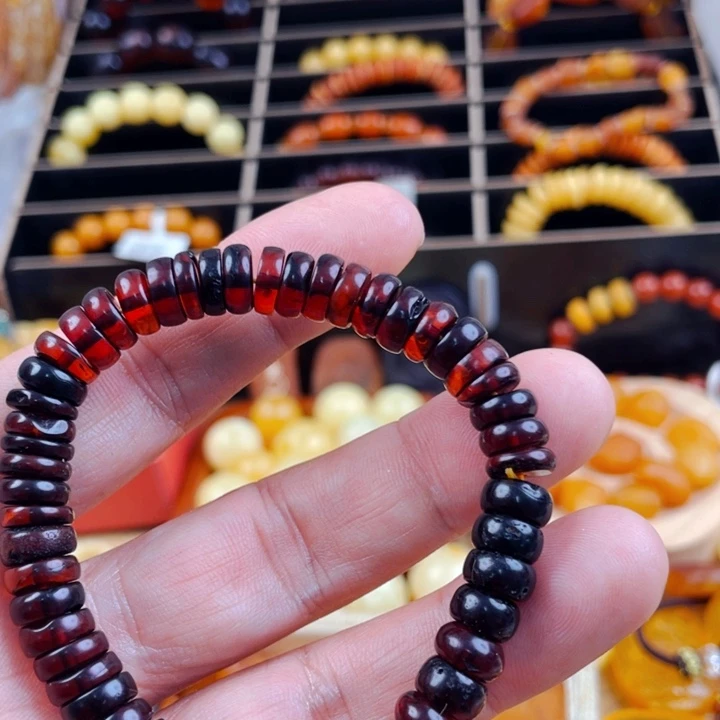 琥珀颈饰未镶嵌手串