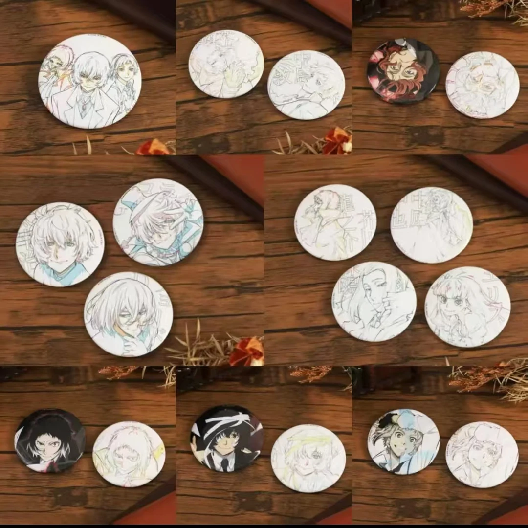 盲盒【文豪野犬】Dones store原画线稿吧唧系列 潮玩盲盒【默认代拆】