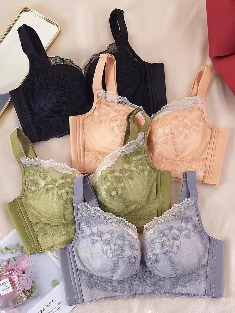 实体店高货AB中厚调整聚拢无钢圈超软滑滑按摩杯四排扣 32-38