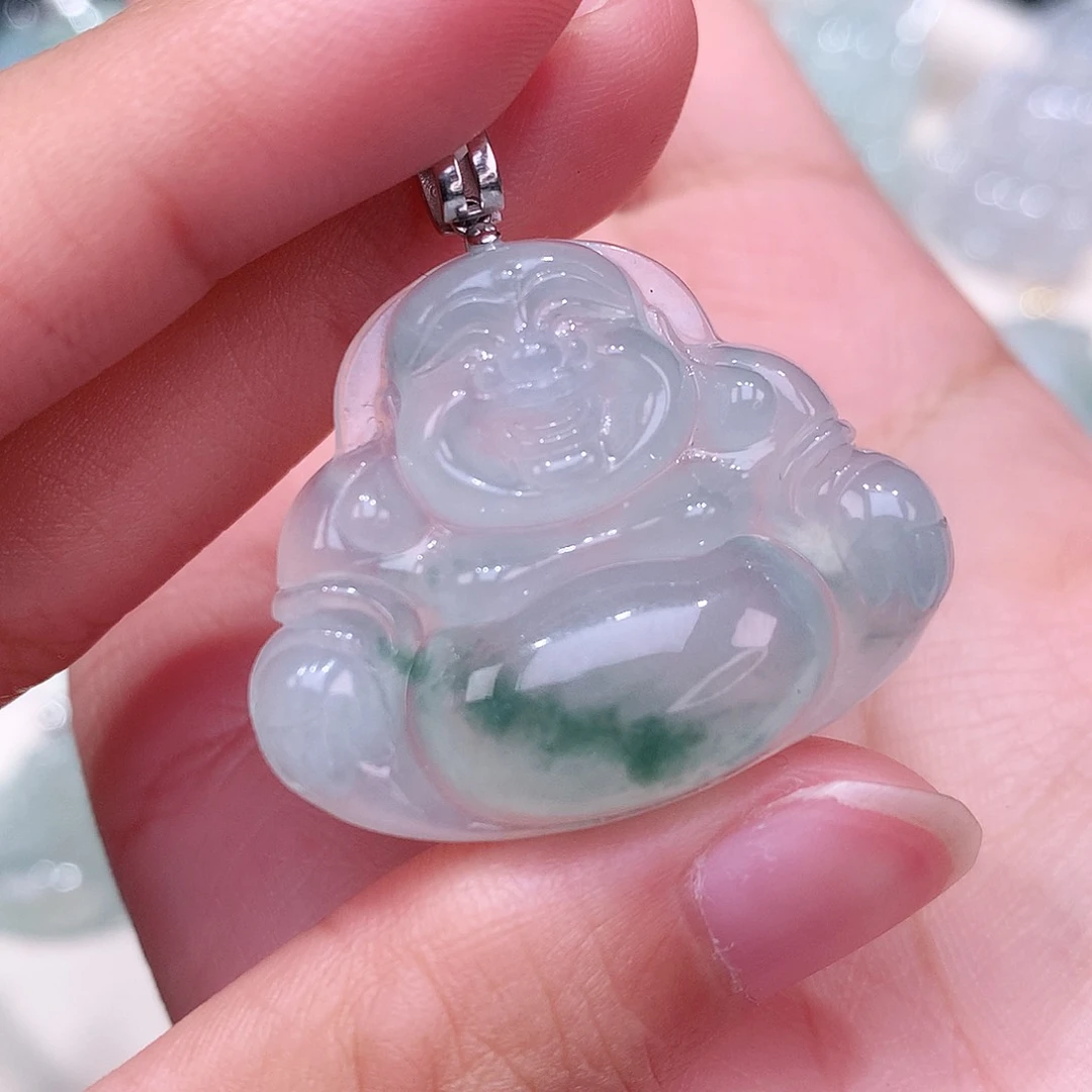 颈饰18K金镶嵌翡翠27.9-33.6-6.6